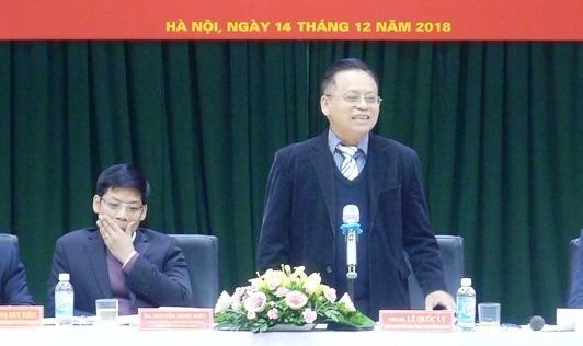 PGS,TS Lê Quốc Lý phát biểu tại hội thảo.
