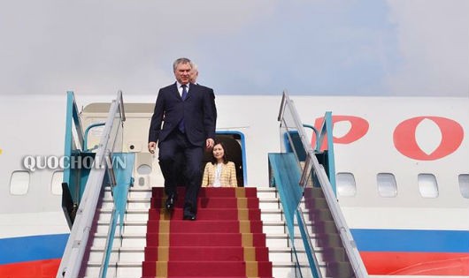 Ngài Vyacheslav Viktorovich Volodin, Chủ tịch Duma Quốc gia dẫn đầu Đoàn đại biểu cấp cao Duma Quốc gia, Quốc hội Liên bang, Liên bang Nga thăm chính thức Việt Nam.