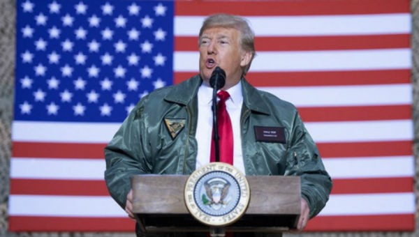 Tổng thống Trump phát biểu trước các binh sĩ Mỹ tại Iraq