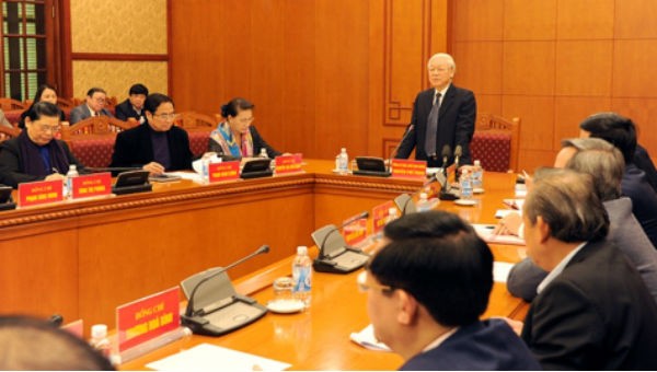 Tổng Bí thư, Chủ tịch nước Nguyễn Phú Trọng yêu cầu  quán triệt tinh thần đổi mới nhưng có nguyên tắc.