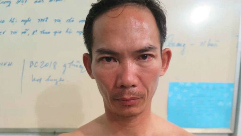 Nguyễn Việt Cường tại cơ quan điều tra.