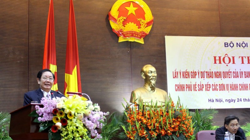 Bộ trưởng Lê Vĩnh Tân phát biểu tại Hội thảo