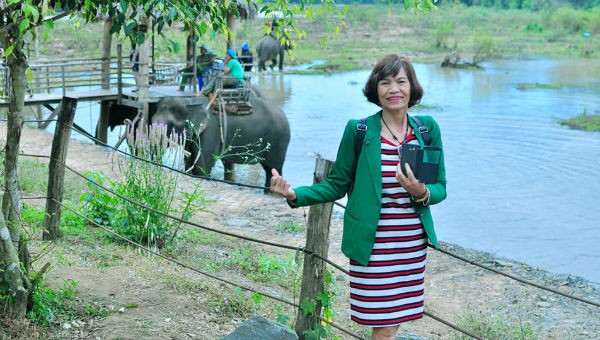 Chị Nguyễn Thị Hương luôn là một người phụ nữ lạc quan và vui vẻ