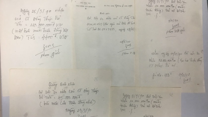 Một số tài liệu thể hiện Phạm Viết Giới đã thu tiền nợ sau ngày 12/3/1990, thời điểm ông Đắc không còn phụ trách BSX