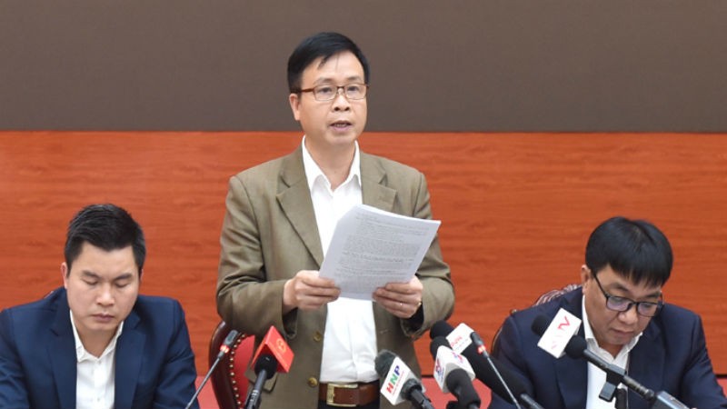 Ông Nguyễn Hoàng Hải - GĐ Trung tâm quản lý và điều hành giao thông đô thị TP Hà Nội thông tin tại Hội nghị.