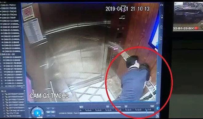 Hình ảnh nguyên Viện phó VKS sàm sỡ bé gái trong thang máy