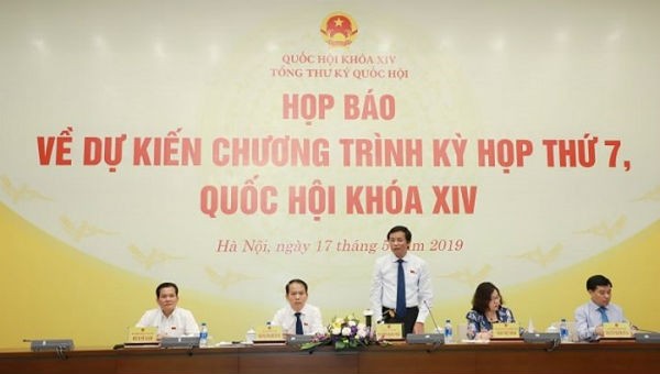 Tổng thư ký Quốc hội Nguyễn Hạnh Phúc thông tin về chương trình kỳ họp thứ 7