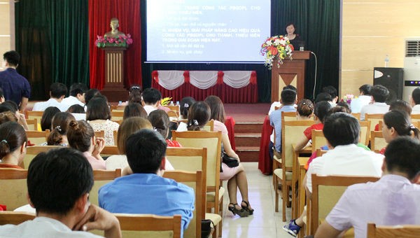 Một buổi tập huấn kỹ năng tuyên truyền phổ biến pháp luật ở Phú Thọ