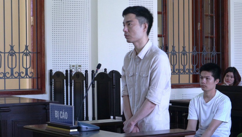 Bị cáo Trần Đình Hữu tại phiên tòa.