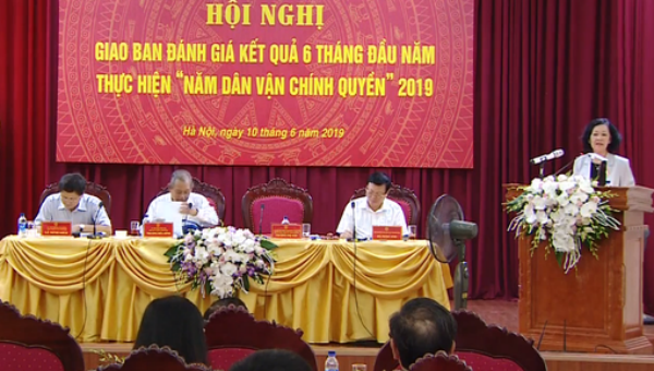 Trưởng Ban Dân vận T.Ư Trương Thị Mai phát biểu tại Hội nghị