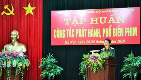 Thiếu tướng Nguyễn Văn Tín phát biểu khai mạc Hội nghị