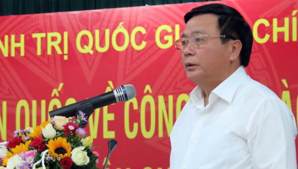 Ông Nguyễn Xuân Thắng phát biểu tại hội nghị