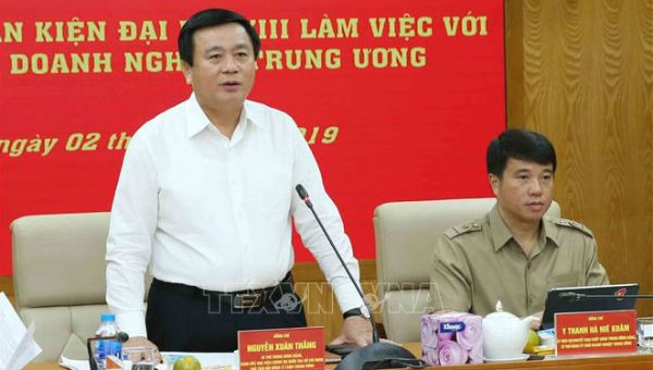Ông Nguyễn Xuân Thắng chủ trì buổi làm việc