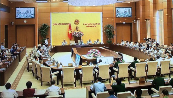 Một phiên họp của Ủy ban thường vụ Quốc hội