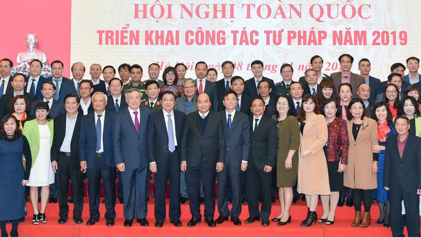 Thủ tướng Nguyễn Xuân Phúc dự Hội nghị toàn quốc triển khai công tác Tư pháp năm 2019