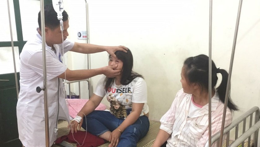 Chị Dương Thị Mơ đang được điều trị tại bệnh viện