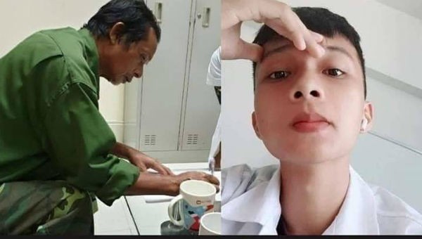 Ông Nguyễn Văn Sang ký vào đơn xin hiến tạng con trai- Nguyễn Hồng Dương - chàng trai ra đi khi mới 20 tuổi và đã cứu sống nhiều bệnh nhân.