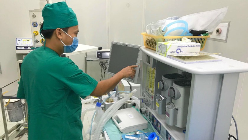 Máy móc vừa được trang bị đã đưa vào sử dụng tại các Khoa phục vụ nhu cầu khám chữa bệnh của bệnh nhân.
