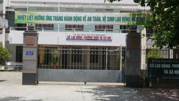 Sở LĐ-TB&XH Bình Định- nơi ông Ân từng công tác
