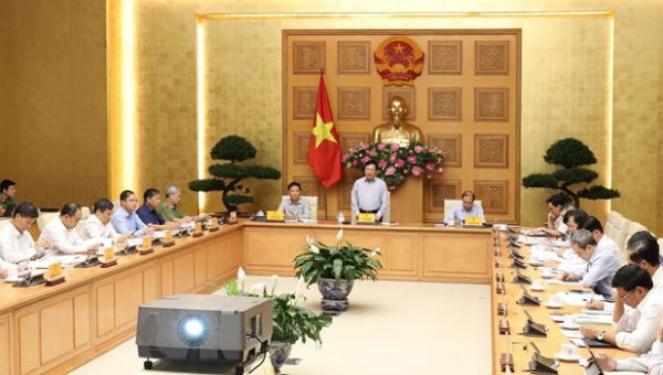 Phó Thủ tướng, Bộ trưởng Bộ Ngoại giao Phạm Bình Minh phát biểu khai mạc phiên họp. (Ảnh: Lâm Khánh/TTXVN).