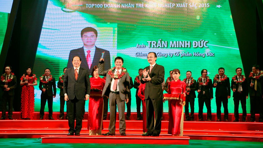 Doanh nhân Trần Minh Đức lọt top doanh nhân khởi nghiệp xuất sắc.