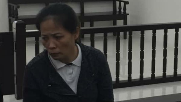 Bị cáo Chu Thị Việt Hà tại tòa