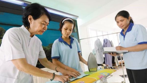 Đào tạo lao động Việt Nam đi giúp việc ở nước ngoài. Ảnh minh họa