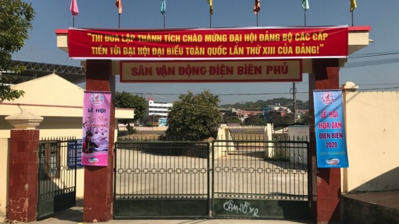 Sân vận động TP Điện Biên Phủ.