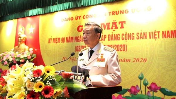 Bộ trưởng Tô Lâm trình bày diễn văn Kỷ niệm 90 năm Ngày thành lập Đảng