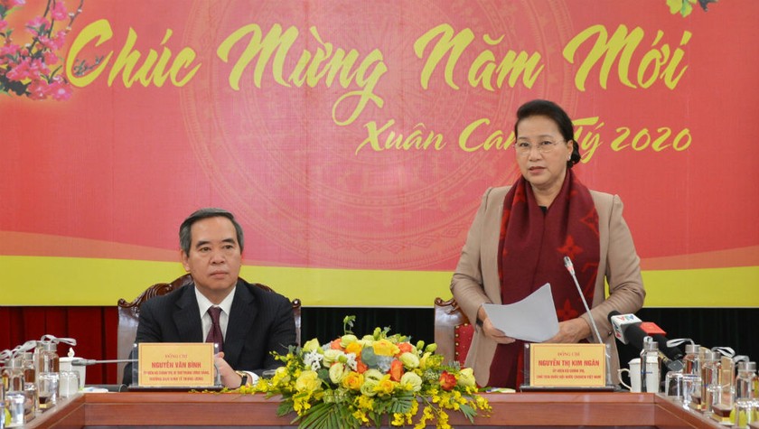 Chủ tịch Quốc hội Nguyễn Thị Kim Ngân đã tới thăm và làm việc với Ban Kinh tế Trung ương