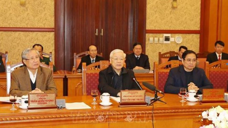 Tổng Bí thư, Chủ tịch nước Nguyễn Phú Trọng chủ trì cuộc họp