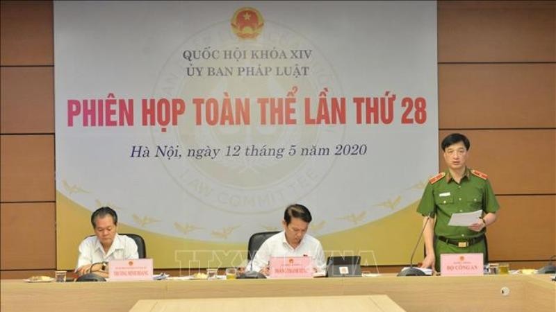Thiếu tướng Nguyễn Duy Ngọc, Thứ trưởng Bộ Công an phát biểu tại phiên họp