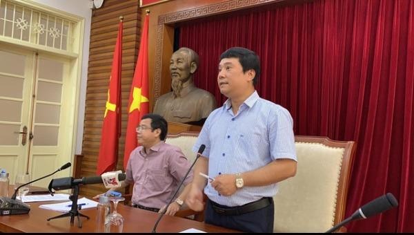 Chánh Văn phòng Bộ VH-TT&DL Nguyễn Thái Bình thông tin tại buổi gặp gỡ báo chí.