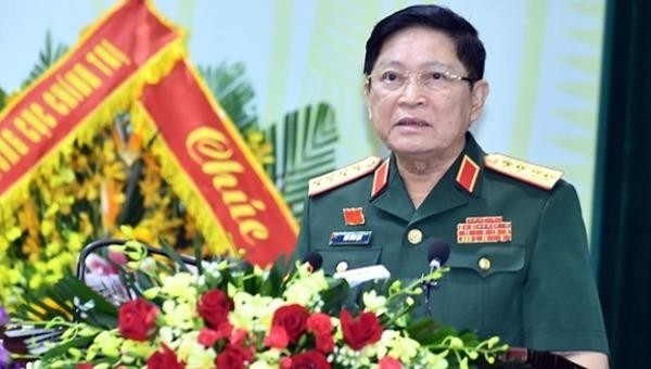 Đại tướng Ngô Xuân Lịch phát biểu chỉ đạo tại đại hội.