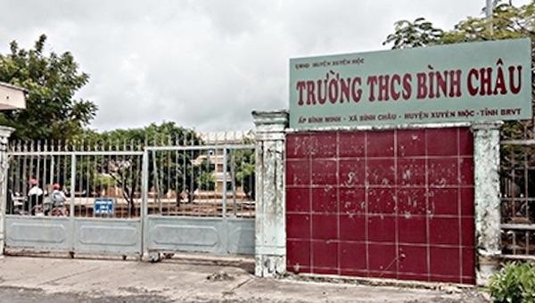 Trường THCS Bình Châu.