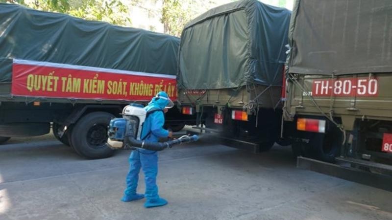 Hàng từ Kho dự trữ Quốc gia ở Hà Nội và Thành phố Hồ Chí Minh tập kết an toàn tại Đà Nẵng. (Ảnh: Vietnam+)