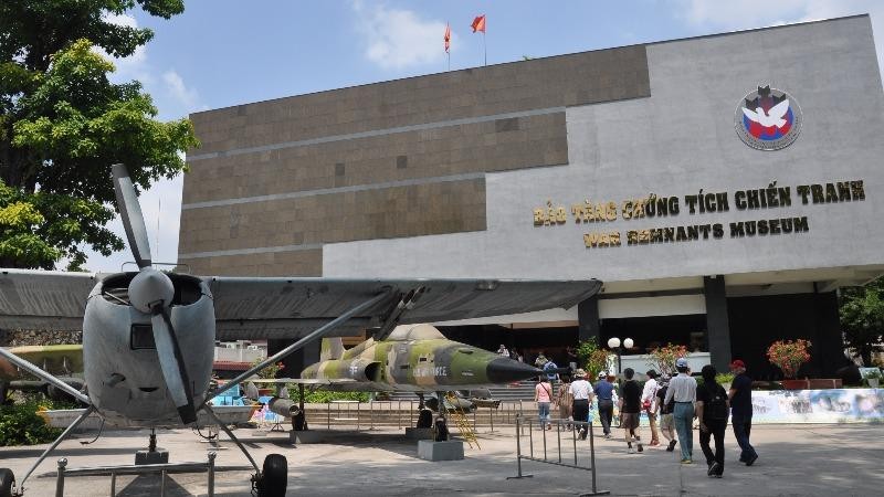 Bảo tàng chứng tích chiến tranh, một trong những bảo tàng đông khách nhất Việt Nam.