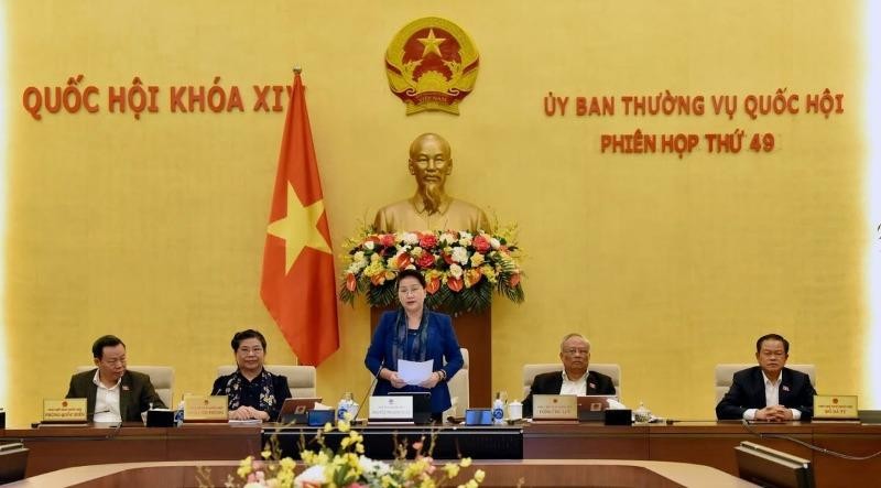 Chủ tịch Quốc hội Nguyễn Thị Kim Ngân phát biểu bế mạc phiên họp.