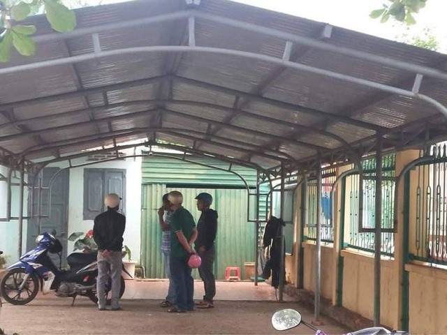 Khuôn viên trường Tiểu học Kim Đồng- nơi phát hiện nạn nhân tử vong.