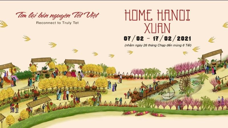 Hà Nội sắp xuất hiện đường hoa Home Hanoi Xuan 2021