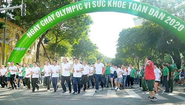 Ngày chạy Olympic vì sức khỏe toàn dân năm 2020.