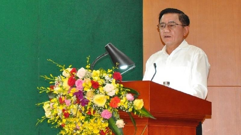 Ông Trần Cẩm Tú, Ủy viên Bộ Chính trị, Chủ nhiệm Ủy ban kiểm tra  Trung ương phát biểu chỉ đạo Hội nghị.