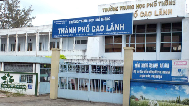 Trường THPT TP Cao Lãnh.