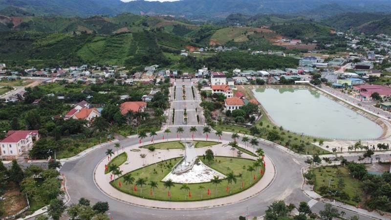 Quang cảnh trung tâm huyện Đam Rông.