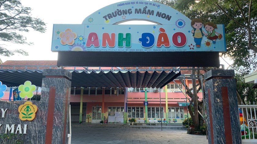 Một trường mầm non đạt chuẩn quốc gia mức độ 2 ở TP Đà Lạt.