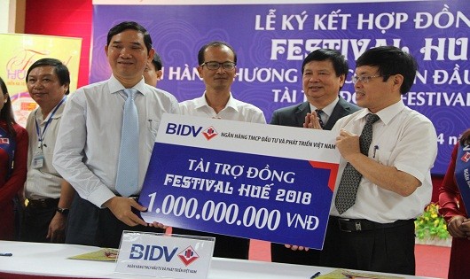 BIDV tài trợ đồng cho Festival Huế 2018