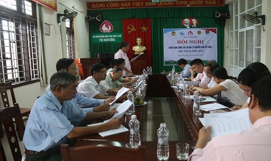 Hội nghị giao ban giữa NHCSXH huyện với các tổ chức chính trị xã hội