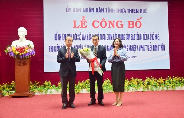 Ông Võ Lê Nhật giữ chức vụ Giám đốc Trung tâm Bảo tồn Di tích Cố đô Huế