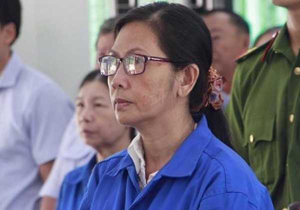 Bị cáo Nguyễn Thị Thanh Hoa tại phiên tòa xét xử