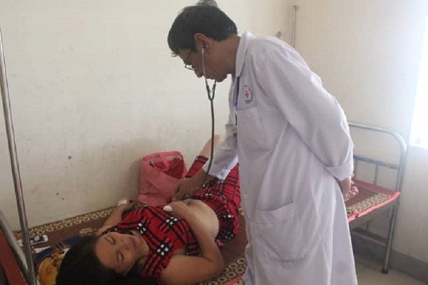 Các bệnh nhân đang được điều trị tại Trung tâm Y tế huyện Quảng Điền